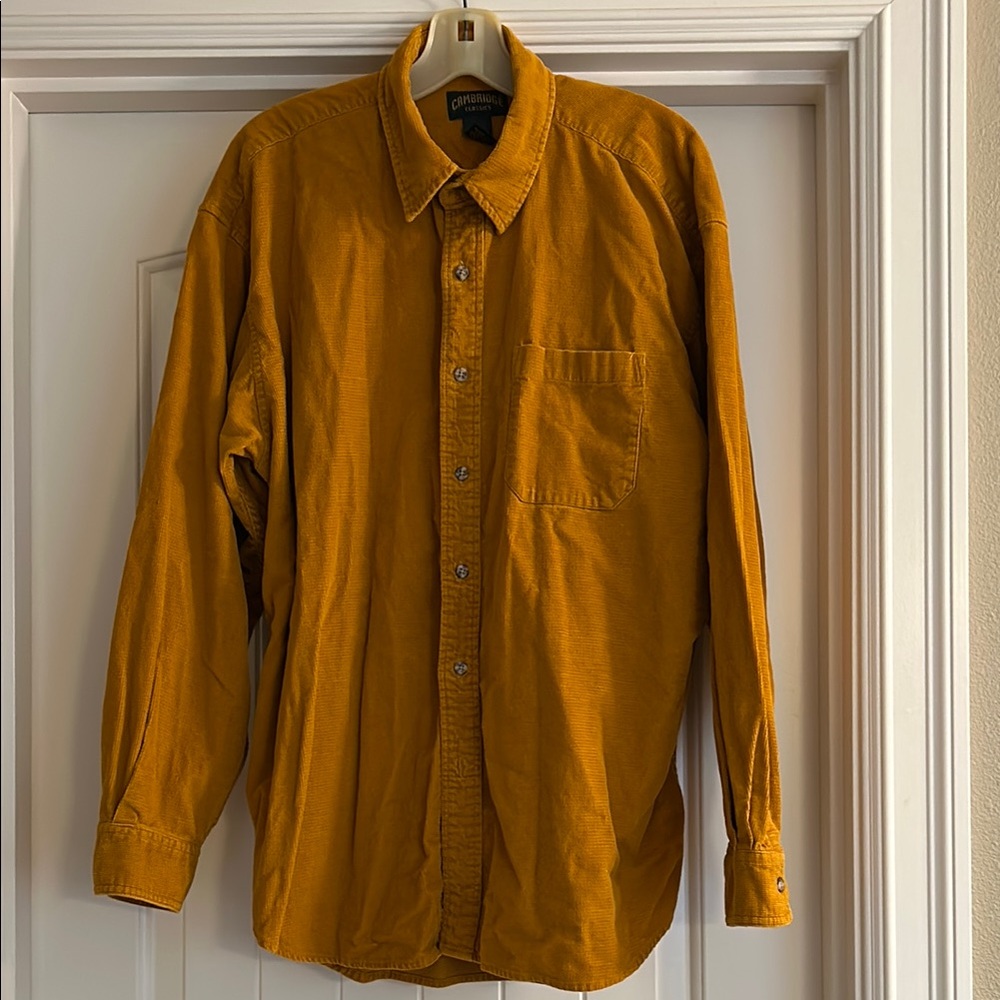 Corduroy Button-Up Dress Shirt